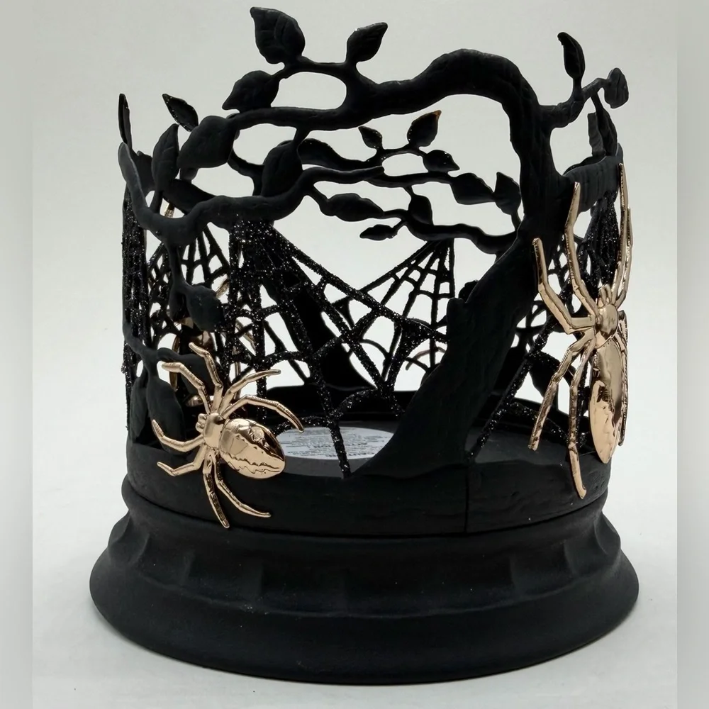 Bath & Body Works Black and Gold Spider Candle Holder - Picture 2 of 4